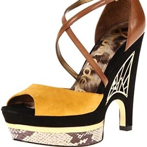 Sam Edelman Platform multicolored wedges. Size 8